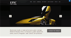 Desktop Screenshot of epicglasstinting.com